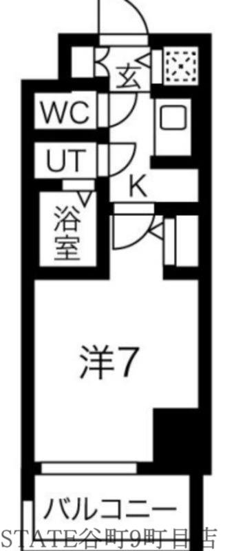 サムティ難波VIVO(1K/5階)の間取り写真