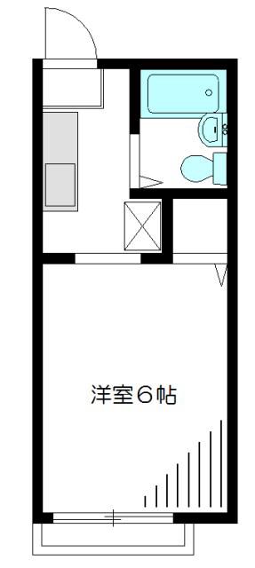 FLAT243(1K/1階)の間取り写真