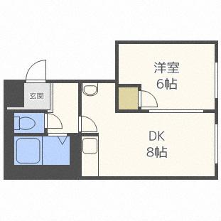 キャメルキューブ(1LDK/3階)の間取り写真
