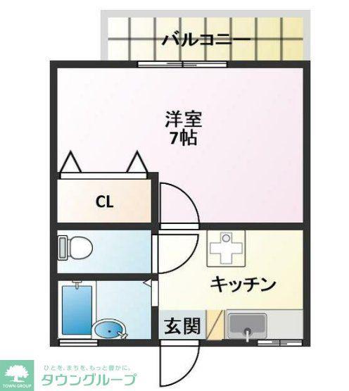 ラボン・エトワール(1K/1階)の間取り写真