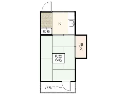 三谷ストアビル(1K/3階)の間取り写真