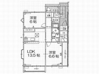 ネクステージルミエール(2LDK/1階)の間取り写真
