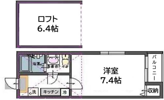 FS-STYLE(1K/1階)の間取り写真