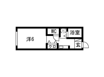 メゾン澤田(1K/1階)の間取り写真