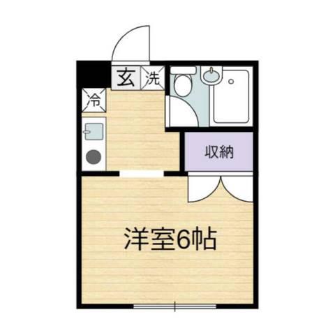 メゾン御塔坂(1K/2階)の間取り写真