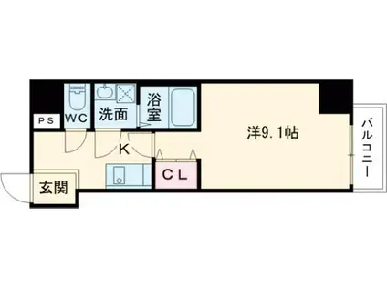 エクセル神戸アーバンヒルズ(1K/7階)の間取り写真