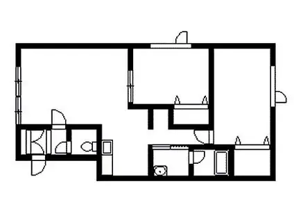 コンフォート・イーストAB(2LDK/1階)の間取り写真