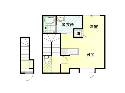 NEO STRADA II(1LDK/2階)の間取り写真