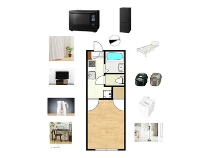 山本ハイツ・政所(1K/2階)の間取り写真