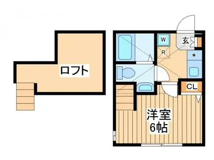 エヌフラット(1K/2階)の間取り写真