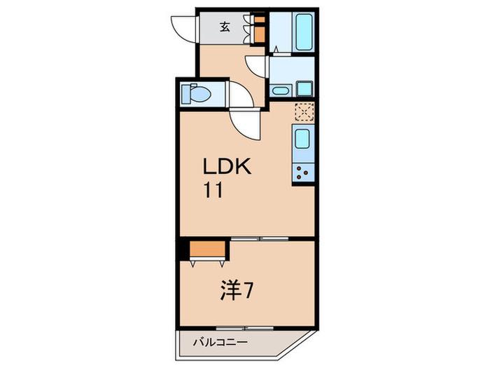 GRAN PASEO文京小日向(1LDK/3階)の間取り写真