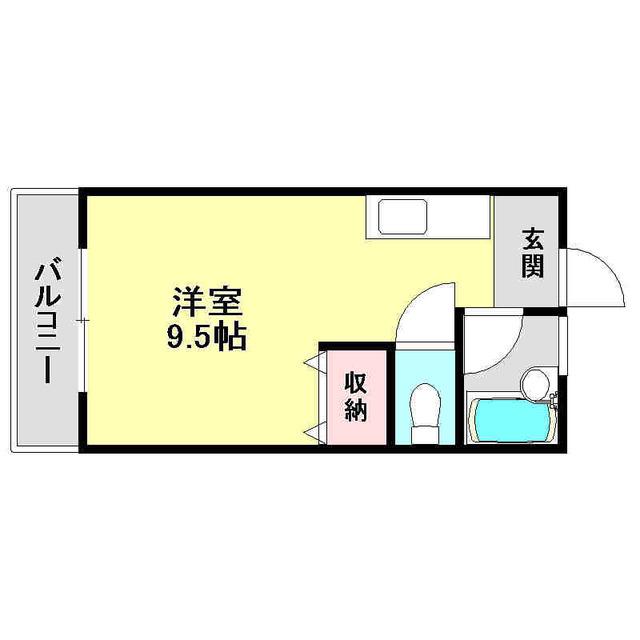 コーポMIKI(ワンルーム/2階)の間取り写真