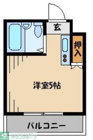 コアクレスト浦和III(ワンルーム/1階)の間取り写真