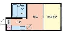 赤坂コーポ(1LDK/5階)の間取り写真
