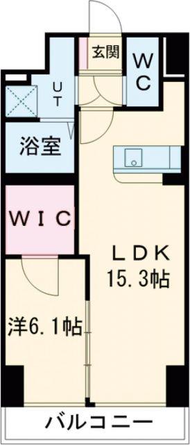 アグレアーブル(1LDK/7階)の間取り写真