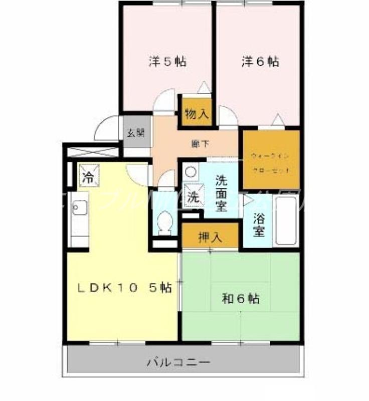 センチュリーコート(3LDK/2階)の間取り写真