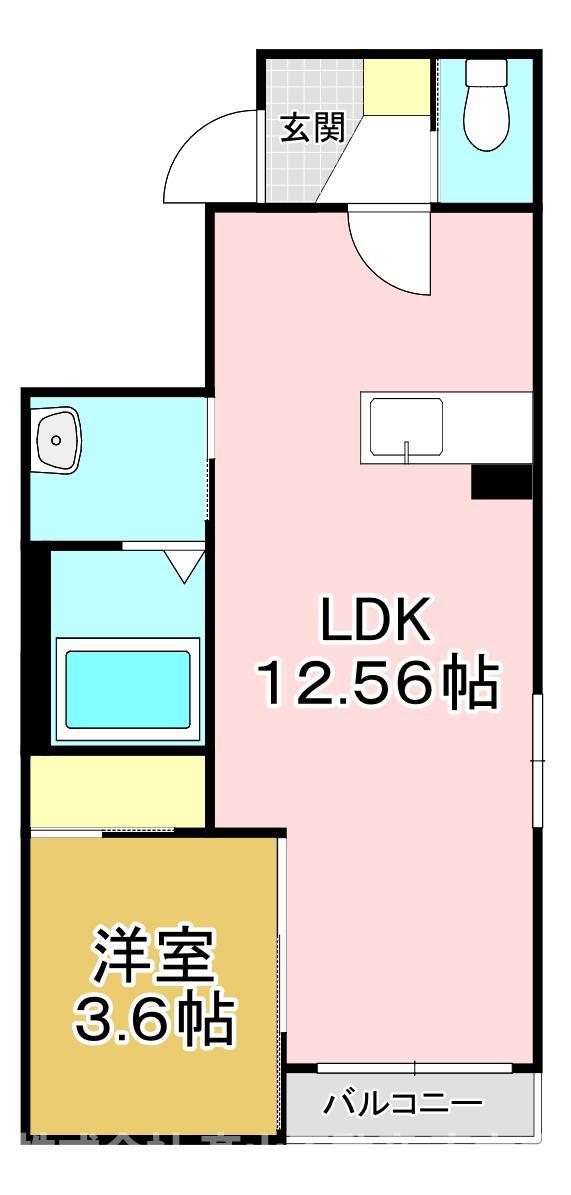 GRAND COURT 01(1LDK/1階)の間取り写真