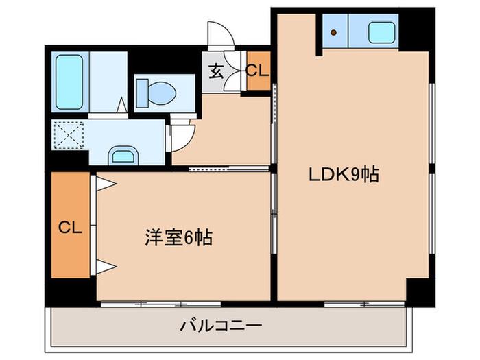 ライブARATA(1LDK/5階)の間取り写真