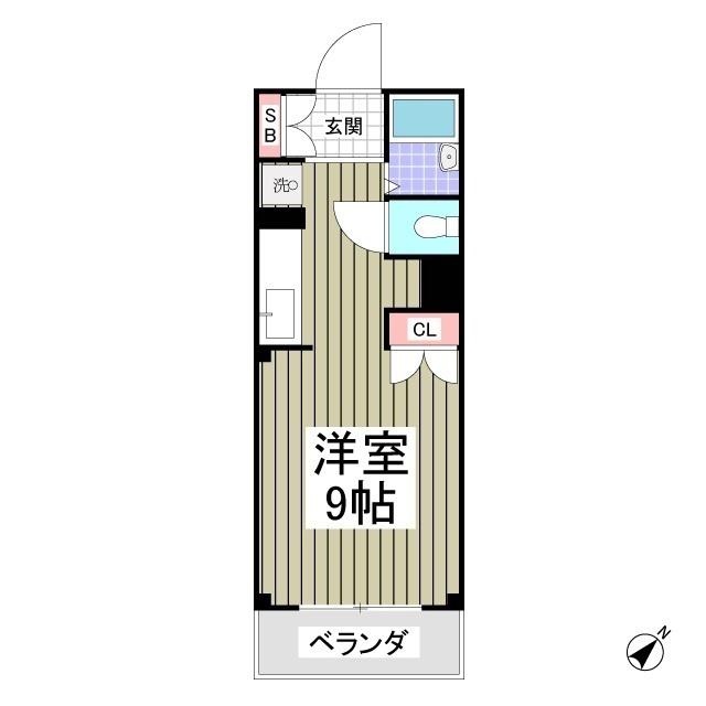 メゾンルシエール(ワンルーム/1階)の間取り写真