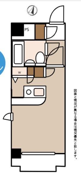 ワコーレ北千住II(ワンルーム/4階)の間取り写真