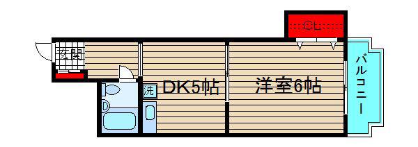 メゾンブランカ(1DK/7階)の間取り写真