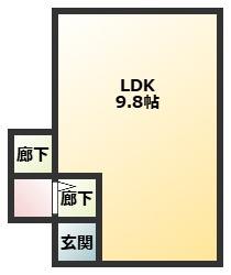 メゾン・ラ・セーヌ(1LDK/1階)の間取り写真