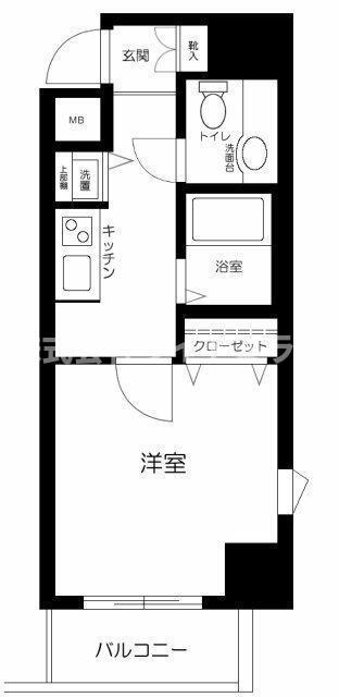 メゾン・ド・ヴィレ本駒込(1K/8階)の間取り写真