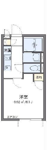 クレイノリズィエールII(1K/2階)の間取り写真