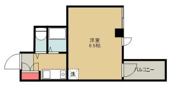 ダイアパレス亀有(1K/2階)の間取り写真