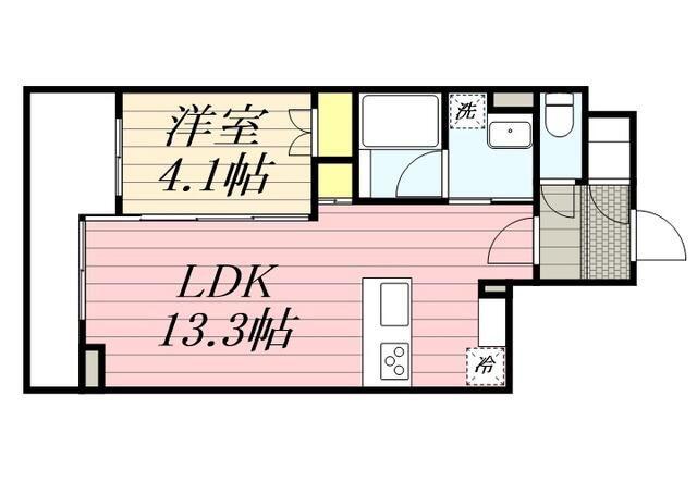 HF西巣鴨レジデンス(1LDK/4階)の間取り写真