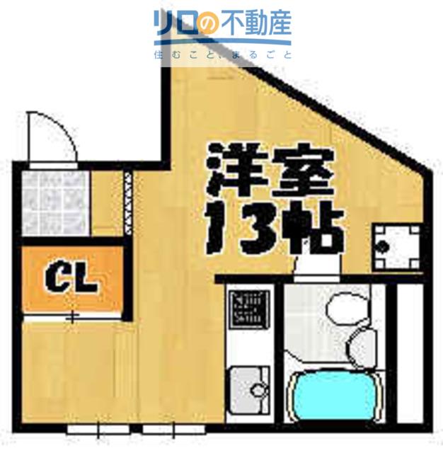 久代ハイツ(ワンルーム/1階)の間取り写真