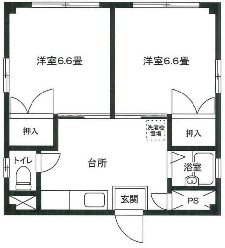 アーバンコート森下(2K/3階)の間取り写真