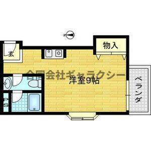コトブキサンハイツ(ワンルーム/3階)の間取り写真