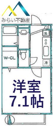 エルメゾンM(1K/2階)の間取り写真