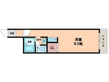ドエルレーベンアネックス(1K/3階)の間取り写真