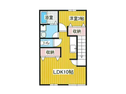 リバティコート(1LDK/2階)の間取り写真