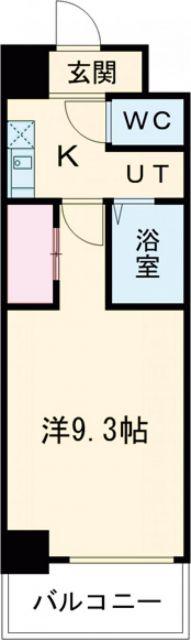 WILL DO 四日市白須賀(1K/2階)の間取り写真