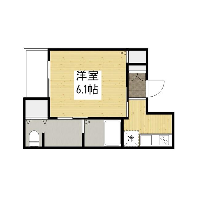 REVE南本庄(1K/1階)の間取り写真