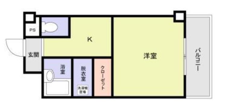 サンセール・ハヤシ(1K/2階)の間取り写真