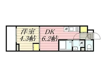 HF西巣鴨レジデンスⅡ(1DK/3階)の間取り写真