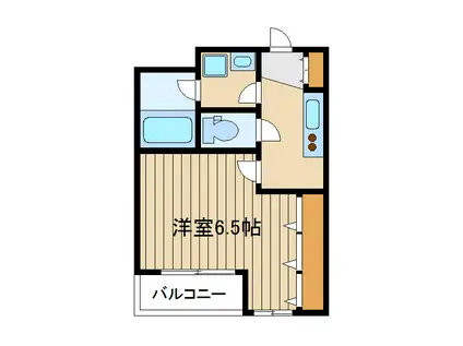 リ・カーヴII(1K/1階)の間取り写真