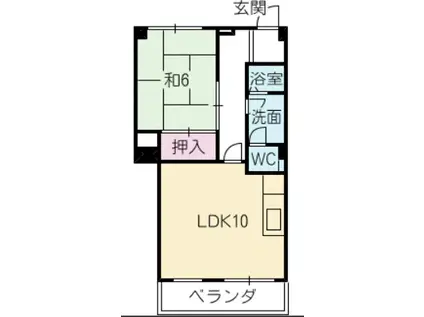 LA BELLE SANTE(1LDK/7階)の間取り写真