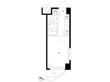 ルーブル西馬込参番館(1K/5階)の間取り写真