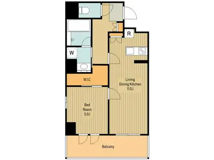 ベスト高尾(1LDK/4階)の間取り写真