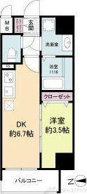 ソルテラス本庄西クレアスト(1DK/4階)の間取り写真