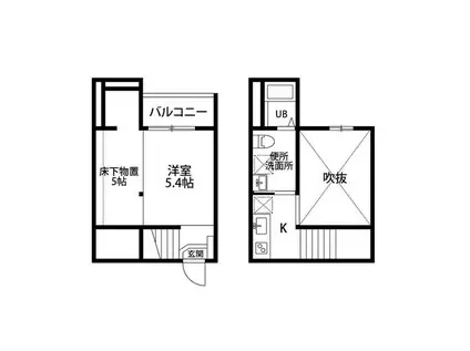 LUMIRE IV(ワンルーム/2階)の間取り写真