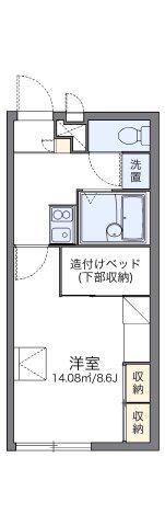 レオパレス大町(1K/2階)の間取り写真
