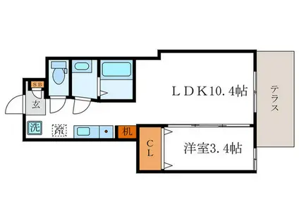 へーベルラボ京大前(1LDK/1階)の間取り写真