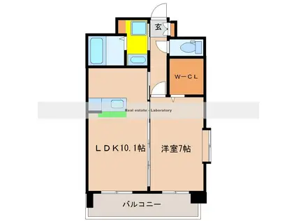 CATALINA APT(1LDK/8階)の間取り写真