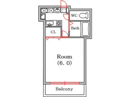 アクティ北堀江(1K/7階)の間取り写真